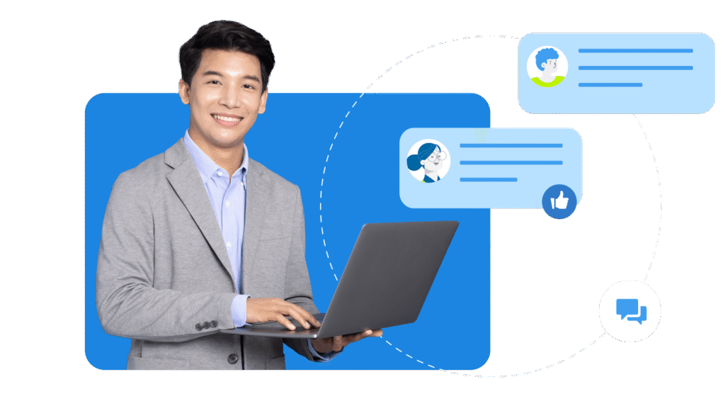 Sales team using collaboration tools like Bitrix24 for communication, task management, and CRM integration